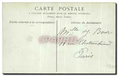 Zamek w Chantilly — Dom Silvie — Wdowa ROBINEAU, Książę — Chantilly — Rewers