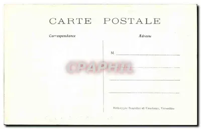 Zamek w CHANTILLY — Wjazdowy portal — n° 56 — Héliotypie Bourdier et Faucheux, Versailles — Rewers