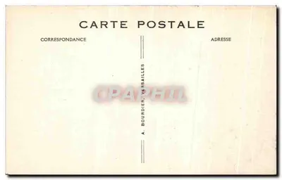 Chantilly — Zamek widziany z Angielskiego Ogrodu — A. Bourdier, Versailles, n°198 — Rewers