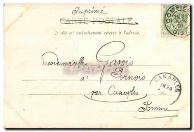 Compiègne - L'Hotel de Ville — Décalis, Compiegues, n°33 — Verso
