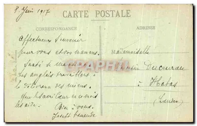 Compiègne — Hotel de Ville — Décelle, numer serii nie widoczny — Rewers