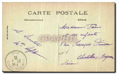 Compiègne — Zamek widziany z Parku — wyd. LL. nr 100 — Rewers