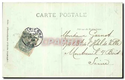 Compiègne — Widok ku Nowemu Mostowi — LL. — Rewers