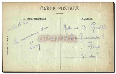 Compiègne - Zamek - Widok z Parku — Decelle, Compiègne — Rewers