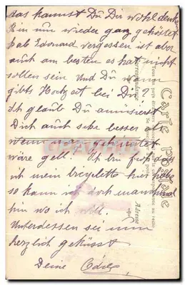 Pałac w COMPIÈGNE — Pokój spania Napoleona I — ND Phot — Rewers