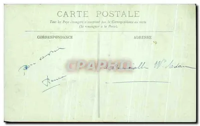Compiègne — Pałac — Pokój spania Napoleona I — LL. — Rewers