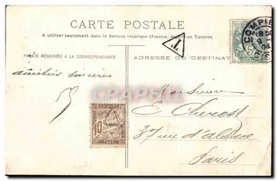 Compiegne — Statua Jeanne d'Arc — Décelle & Cie, n°40 — Rewers