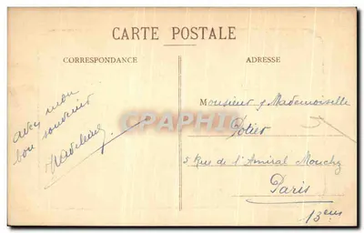 Compiègne - Zamek - Front główna — Wyd. Bourson — Rewers
