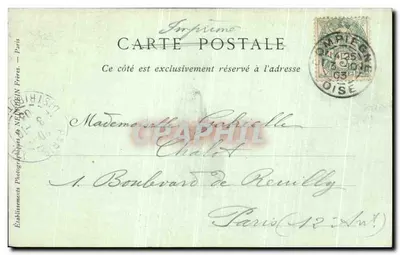 Zamek Compiègne — Tron Napoléona I — Collections ND Phot — Rewers