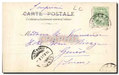 Compiègne — Absydę św. Antoniego — wydawca anonimowy, numer serii nieczytelny — Rewers