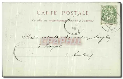 Zamek w Chantilly — Cour d'honneur — Veuve ROBINEAU, Chantilly — Rewers