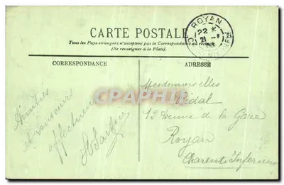 Chantilly — Zamek — Wejście i most podnośny — LL. — 20 kwietnia 1901 — Rewers