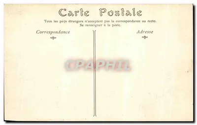 Stara pocztówka Chantilly Chateau Cote nord Ouest — Rewers