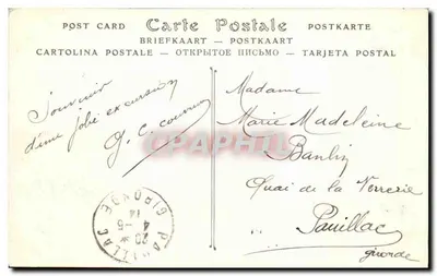 Zamek w Chantilly — Strona południowa — ND Phot. — Rewers