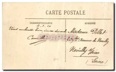 Inundações de Paris (Janeiro 1910) — Os Pontonistas no Cours de la Reine — LL — Verso