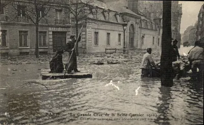 Paris — A Grande Cheia do Rio Sena (janeiro de 1910) — ND Phot, n°36
