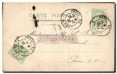 Madame Polaire — Boa festa — S.I.P. PARIS — Verso