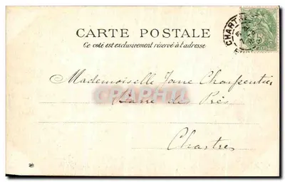 Mulher em vestido ornado — Paris — L'H. (Léon Hébert) — Verso