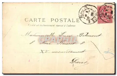 París - Estación del Norte — vista de la estación — editor anónimo, n.º 58 — Reverso