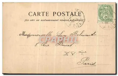 Paris — L'Arc de Triomphe de l'Étoile — éditeur non identifié — Rewers