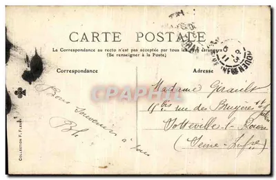 Het Kleine Paleis van de Champs-Élysées — Parijs — uitgever F. Fleur — Achterkant