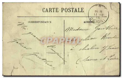 Paris — La Place des Victoires — éditeur LL. n° 384 — Verso