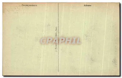 Arc de Triomphe — Widok z powietrza z balonu militarnego Éclaireur-Conté — J.H. — nr 2510 — Rewers