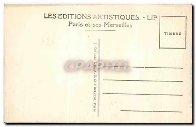 PARIJS — Panorama van de Place de la Concorde, genomen vanaf bij het Heilig Hart van Montmartre — LIP — Achterkant