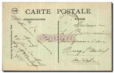 Parijs — Fontein Carpeaux, in het Jardin du Luxembourg — uitgever IPM, nr. 75 — Achterkant