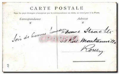 Paris - La Bourse — vue de la place avec colonnades — éditeur inconnu, n° de série non visible — Verso