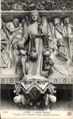 Paris — Igreja da Santa Capela, Portal da Capela Alta, Julgamento Final