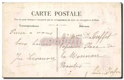 Paryż — Most-au-Change, Teatr Sarah-Bernhardt i Plac Châtelet — Sklepy Riquet — Rewers