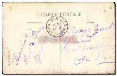 Parigi — Porta Saint-Martin — editore anonimo, n° 4093 — Verso