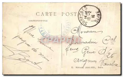 Paris — A Rue du Temple e a Place de la République — E. M. — Verso