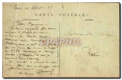 Paris (Montmartre) — O Moulin Rouge — A. P. — n°224 — Verso