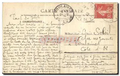 Paris — Le Moulin Rouge — éditeur J.H. n°143 — Verso
