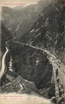 Les Basses-Pyrénées — Estradas das Águas Quentes e das Gorges — Phototypie Labouche Frères, Toulouse, n°370