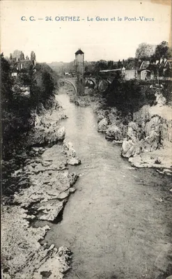 Orthez — O Gave e o Ponte Velha — C.C. 24
