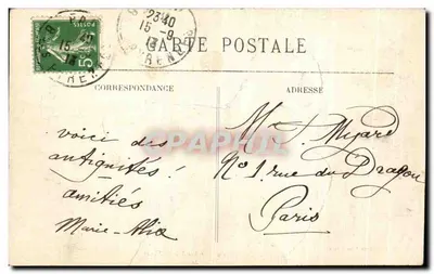 Pau — O Castelo — Quarto de Henri IV — Edição Lannuon — Verso