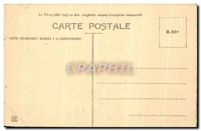 Pau - Castelo de Henrique IV - Quarto da Psique ou Sala das Tapeçarias da Psique — Fototipia Labouche Frères Toulouse — Verso