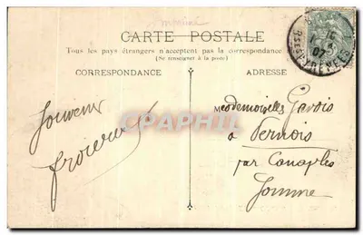 Biarritz — L'ingresso del ponte — editore sconosciuto, n° 35 — Verso
