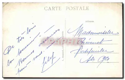 Biarritz — Entrée du Tunnel Tamaris et Hortensias — éditeur L. Jugand, Biarritz, n° 54 — Verso