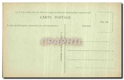 Biarritz — Vista Geral — L. Juzani, editor — Verso