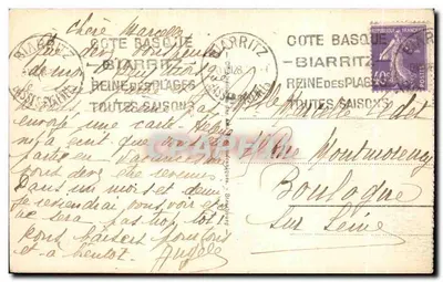 Biarritz - Les Nouveaux Bains à la Côte des Basques — éditeur 'Toutes Saisons', n° 183 — Verso