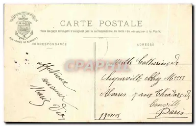 Ritz - Igreja de Sainte-Eugénie e o Sémaphore — Eug. Pacault, edit.-fot., Biarritz — Verso