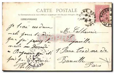 Biarritz - Rocher de la Vierge - N° 71 — Verso