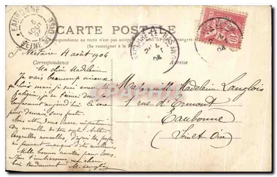 Saint-Nectaire — Vista Geral — Lib. Bougé Béal, 21 rue de l'Ecu, Clermont Ferrand — Verso