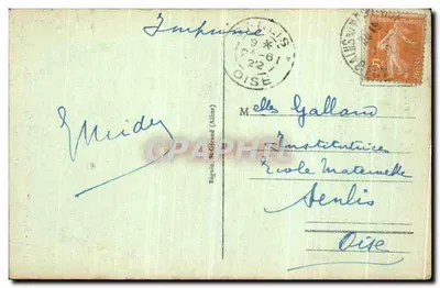 Wodospad Rossignolet — Okolice Montmoreau-la-Bourboule — Wydawnictwo Béginin, St-Gérard (Allier) — Rewers