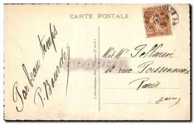Châtel-Guyon — Vista geral e o Chalussét — G. D'O. n°1343 — Verso