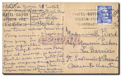 Châtel-Guyon — Hotel Continental — wydawca A.19 — Rewers